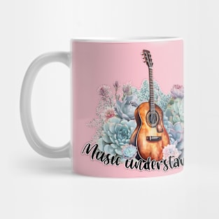 Music Undarstend Me - Guitar and succulets Mug